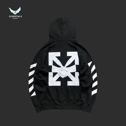 Off - White Handshake Arrows Zip Hoodie - ESSENTIALS EGYPT