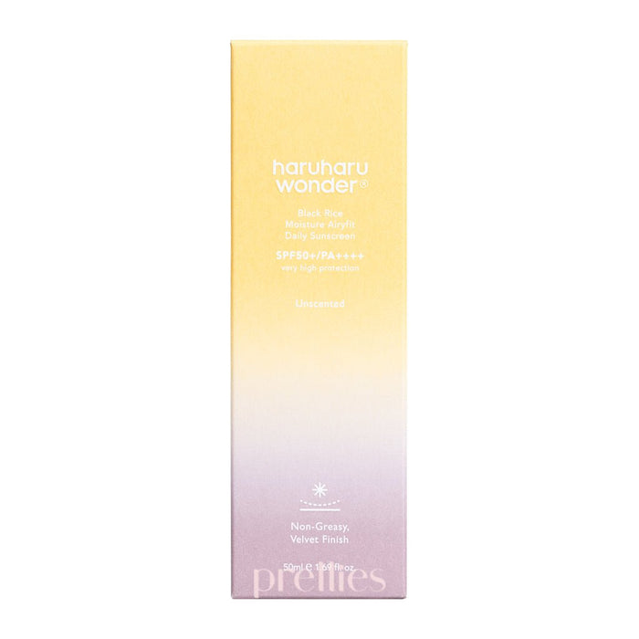 Haruharu Wonder Black Rice Moisture Airyfit Daily Sunscreen SPF50+ PA++++ 50ml