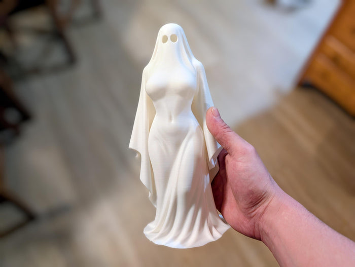 Haunting Elegance – Modern Gothic Lady Ghost – Home Decor
