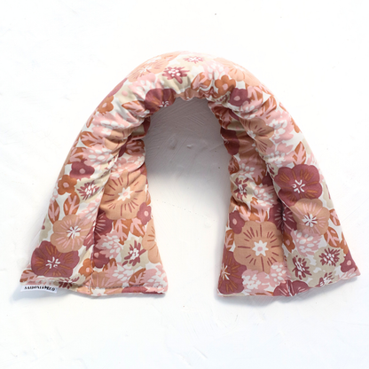 Heating Neck and Body Rice Pack - Mauve Flowers