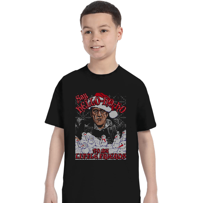 Shirts T-Shirts, Youth / XS / Black Hello Little Friend