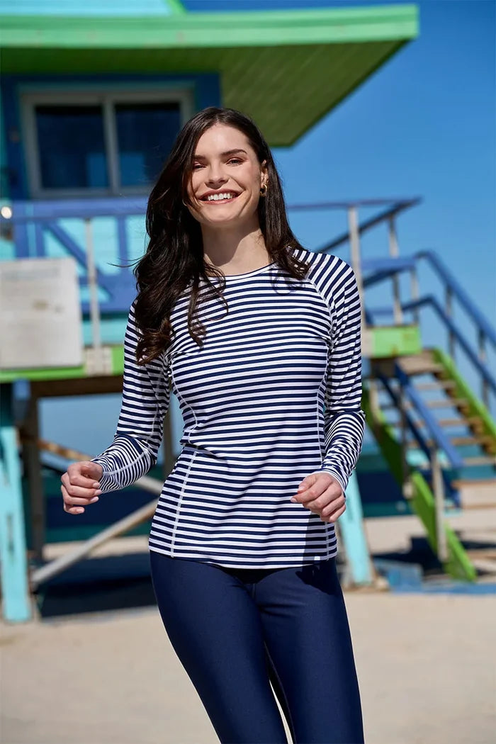 Color_White/Navy Stripe
