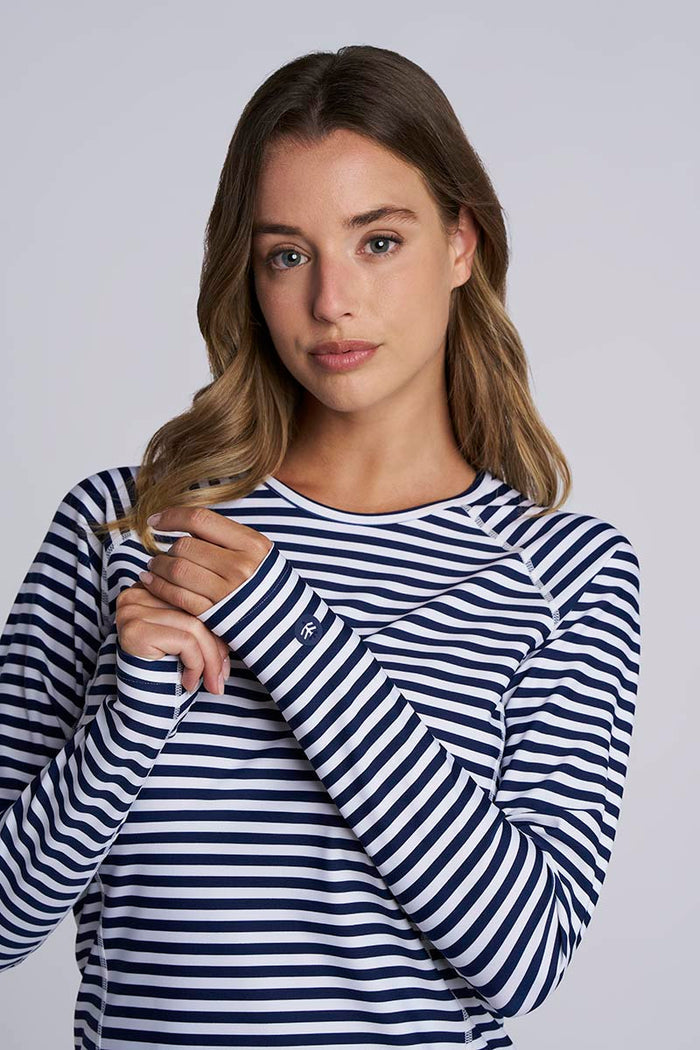 Color_White/Navy Stripe