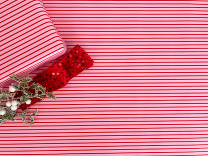 Holiday Stripe Christmas Wrapping Paper Roll