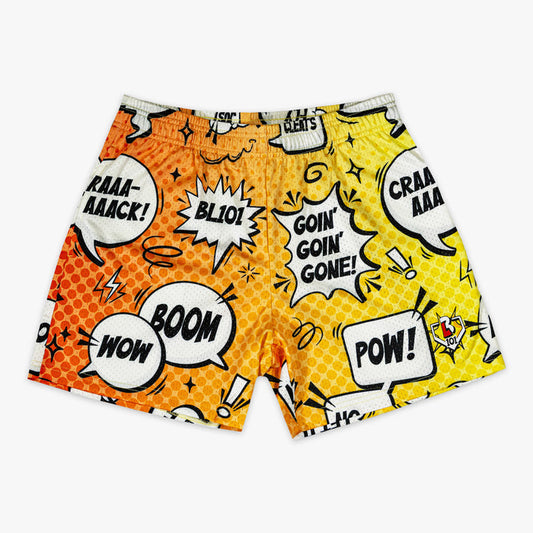 Home Run Hero youth shorts — front view