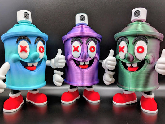 Huffy the Spray Can Man - Custom Graffiti Culture Desk Sculpture