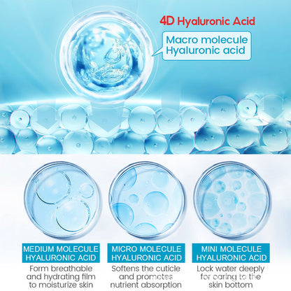 Hyaluronic Acid Face Serum Anti-Aging Shrink Pore Whitening Moisturizing Face Cream Dry Skin Care