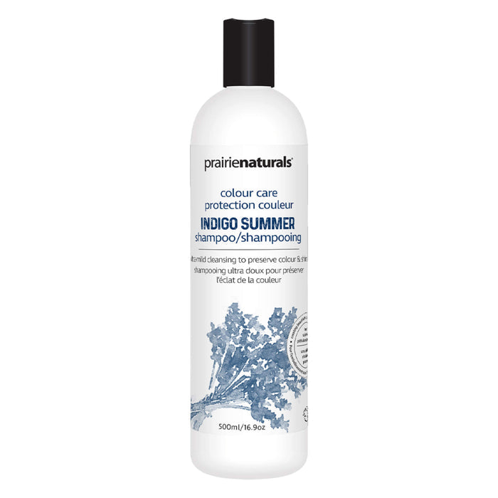 Bottle of Prairie Naturals Shampoo Indigo Summer