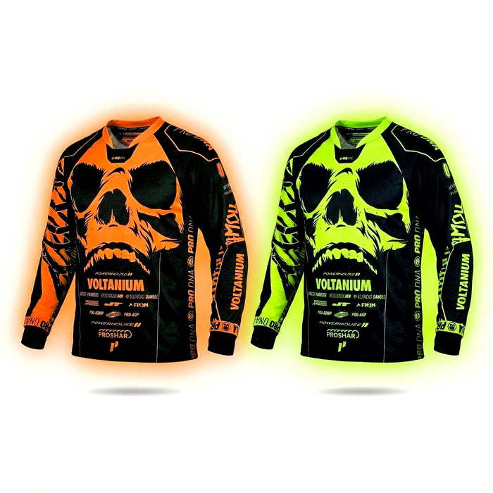 INFAMOUS™ SKULL UV JERSEY - NEON VOLT