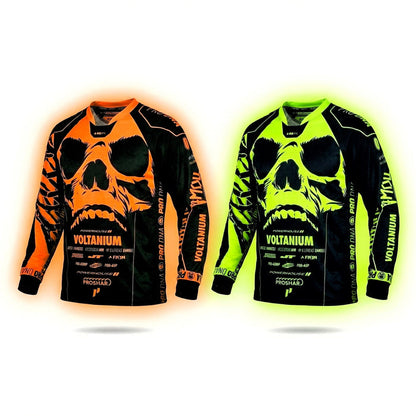 INFAMOUS™ SKULL UV JERSEY - NEON VOLT