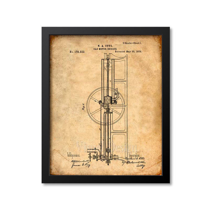 Internal Combustion Engine Patent Print