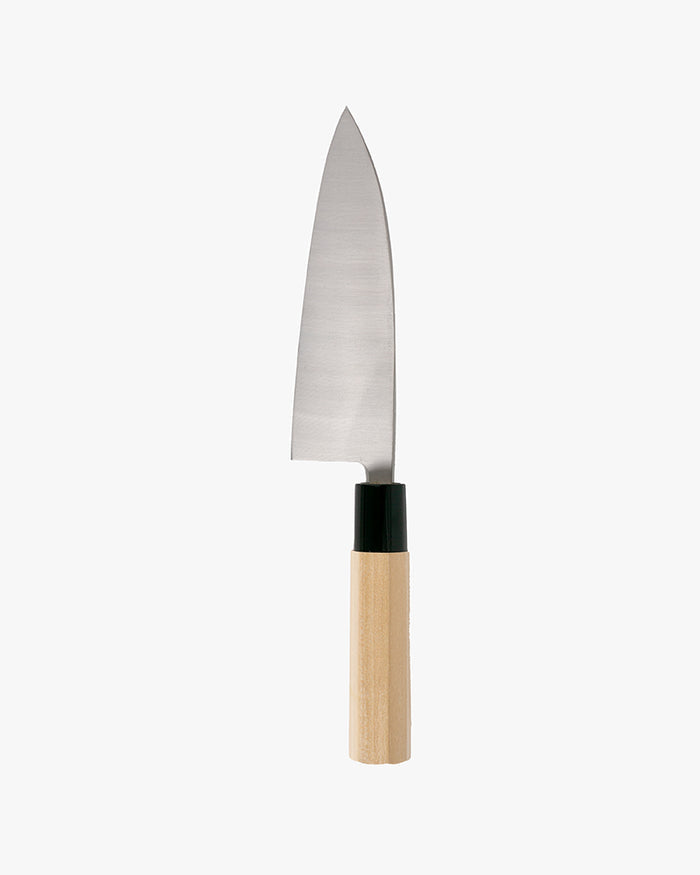 Japanese Knife, Satake Cutlery, Deba Knife, Steel, Hagane, Natural Wood Handle, 155mm
