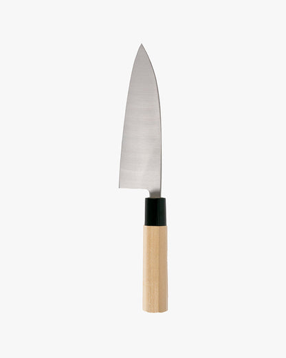 Japanese Knife, Satake Cutlery, Deba Knife, Steel, Hagane, Natural Wood Handle, 155mm