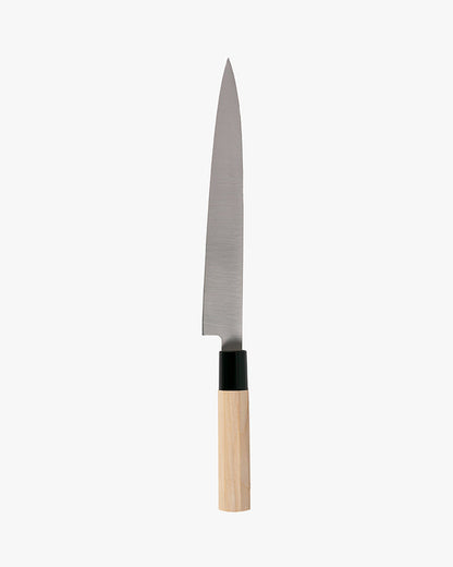 Japanese Knife, Satake Cutlery, Sashimi Knife, Carbon Steel, Hagane, Natural Wood Handle 210mm
