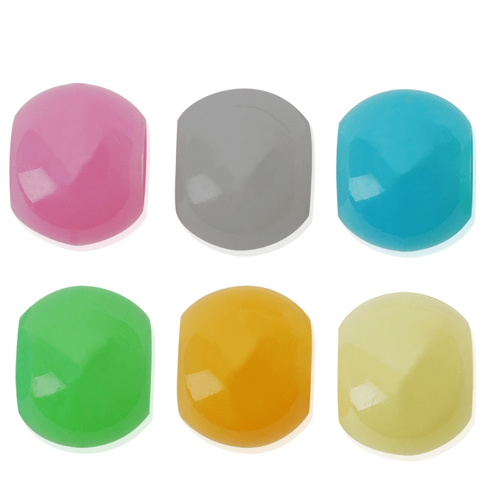 Joy Glow In the Dark Round Hair Beads XX-Large, 60 Count, Asst Color