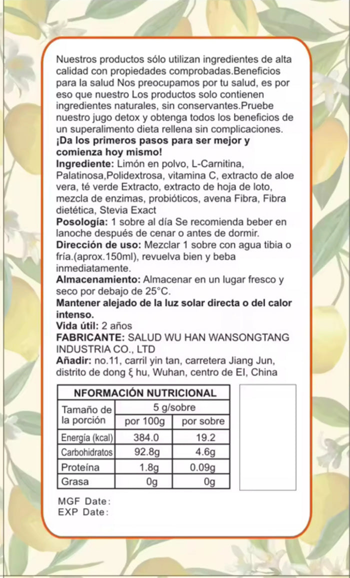 Jugo de limon