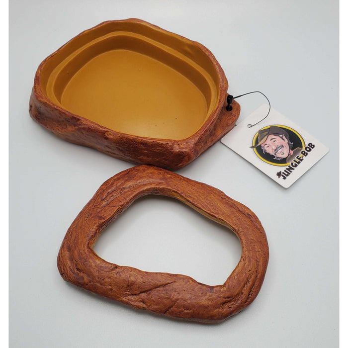 Jungle Bob Food Dish with Removable Cover:Jungle Bob's Reptile World