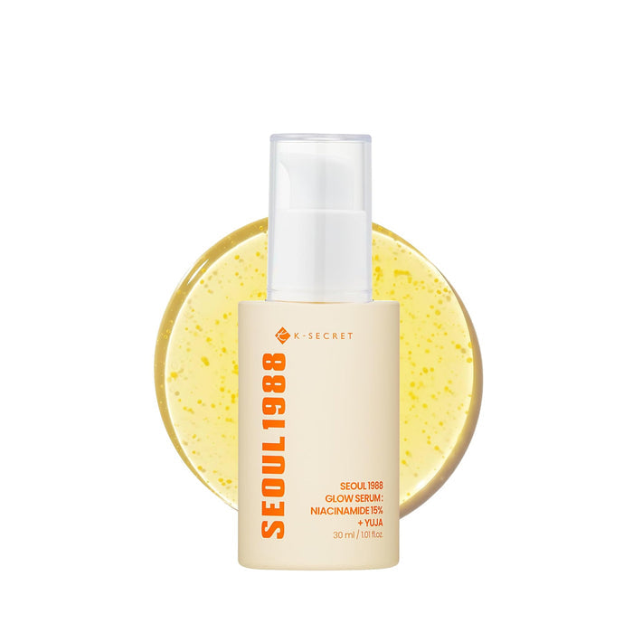 K-SECRET Seoul 1988 Glow Serum: Niacinamide 15% + Yuja - skaistinantis serumas