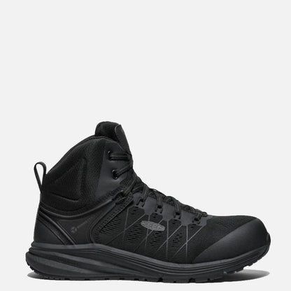 KEEN Men's Utility Vista Energy Carbon Toe Mid Work Boot Work Boots KEEN Utility Black/Black 10 2E