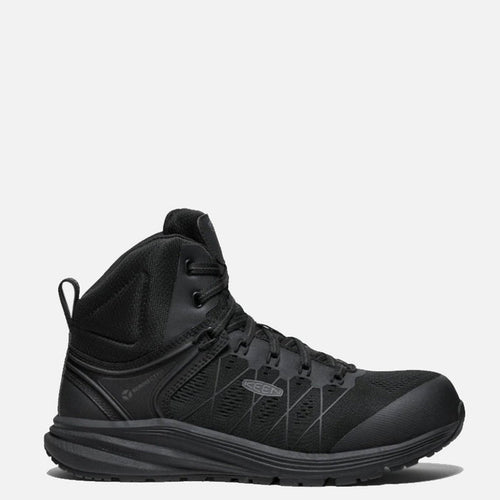 KEEN Men's Utility Vista Energy Carbon Toe Mid Work Boot Work Boots KEEN Utility Black/Black 10 2E