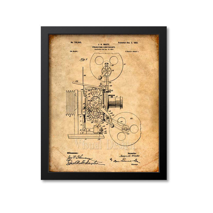 Kinetoscope Patent Print