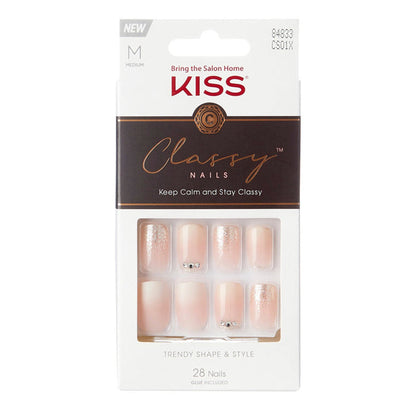 Kiss Classy Nail Kit 28 Nails - ikatehouse