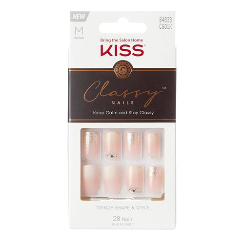 Kiss Classy Nail Kit 28 Nails - ikatehouse