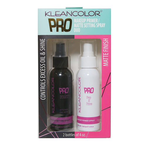 KleanColor Pro Primer & Matte Setting Spray Duo Set 4oz/ 118ml