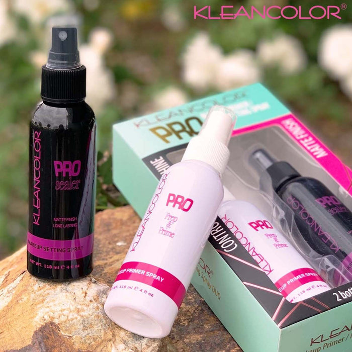 KleanColor Pro Primer & Matte Setting Spray Duo Set 4oz/ 118ml