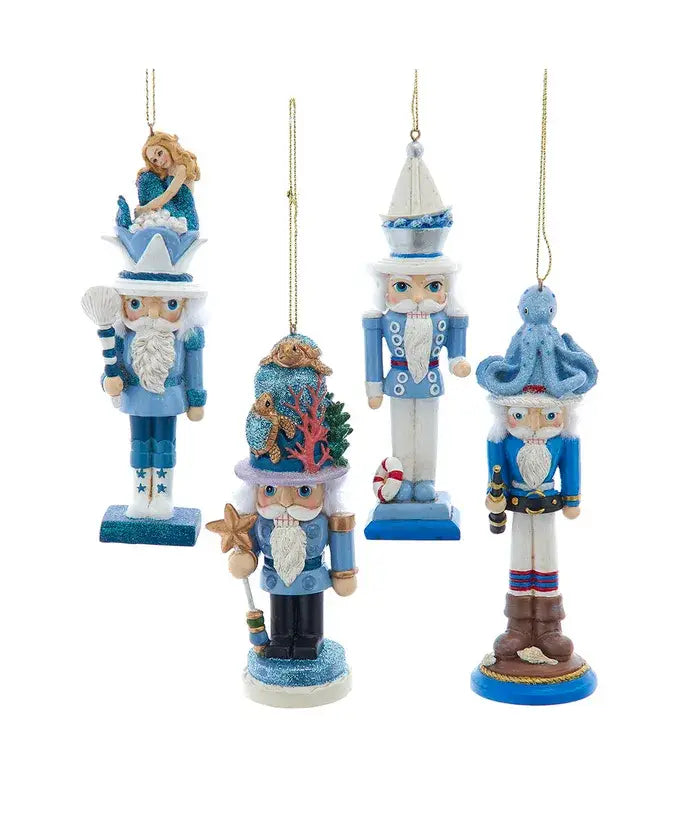 Kurt S. Adler, Inc. - 5" Hollywood Nautical Nutcracker Ornament 4 Assorted