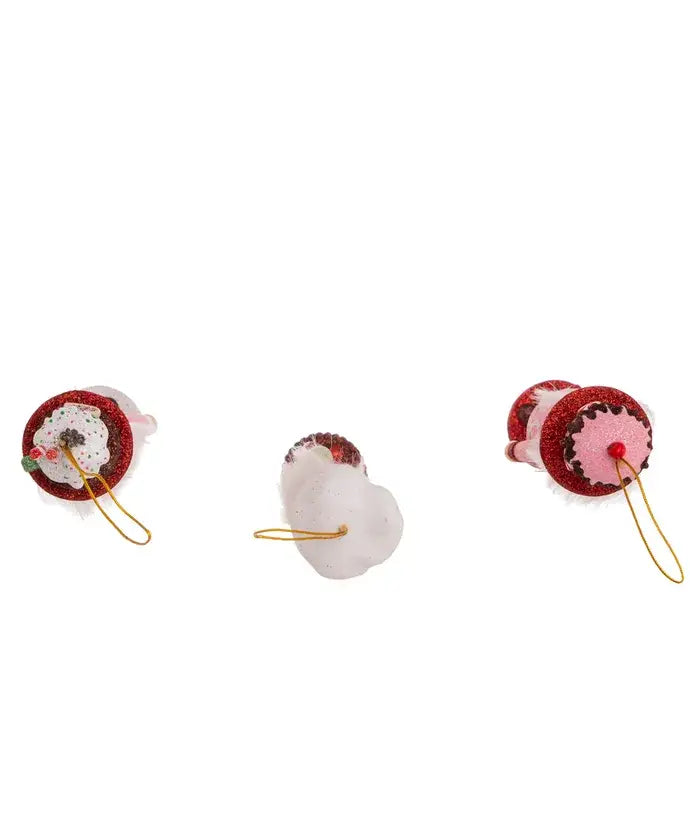 Kurt S. Adler, Inc. - 6"CAKE/COCOA/GINGERBREAD NUTCRACKER ORNAMENTS