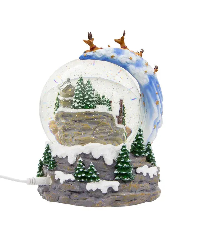 Kurt S. Adler, Inc. - Battery Operated Musical Santa and Sled Water Globe