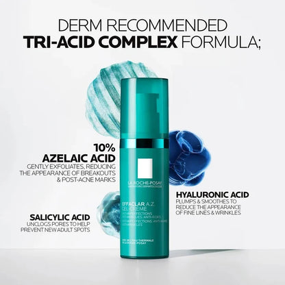 La Roche Posay Effaclar A.Z. Gel - Cream 40ml لاروش بوزيه إيفاكلار أ.ز. كريم جل - Princess Cosmetics Qatar