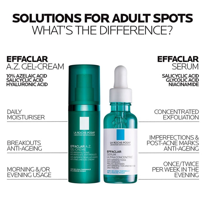 La Roche Posay Effaclar A.Z. Gel - Cream 40ml لاروش بوزيه إيفاكلار أ.ز. كريم جل - Princess Cosmetics Qatar
