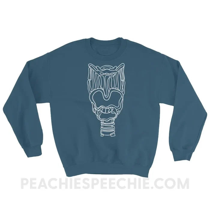 Larynx Classic Sweatshirt - Indigo Blue / S - Hoodies & Sweatshirts peachiespeechie.com