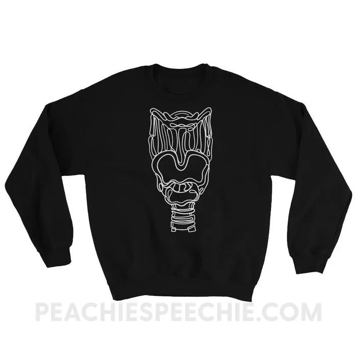Larynx Classic Sweatshirt - Black / S - Hoodies & Sweatshirts peachiespeechie.com
