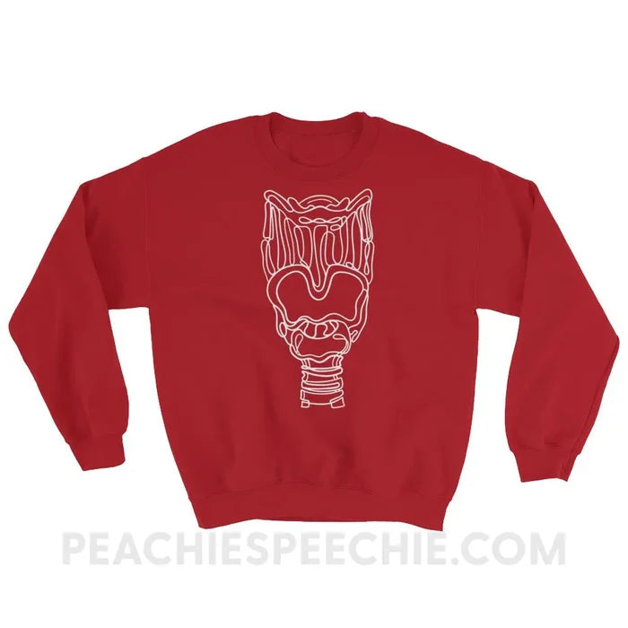 Larynx Classic Sweatshirt - Red / S - Hoodies & Sweatshirts peachiespeechie.com