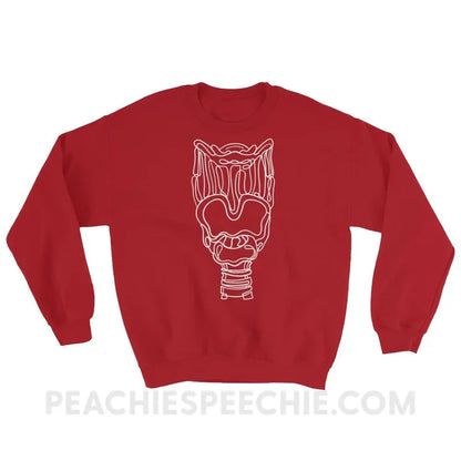 Larynx Classic Sweatshirt - Red / S - Hoodies & Sweatshirts peachiespeechie.com