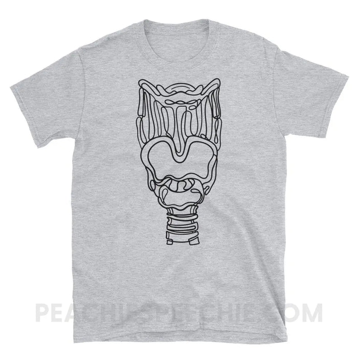 Larynx Classic Tee - Sport Grey / S - T-Shirts & Tops peachiespeechie.com