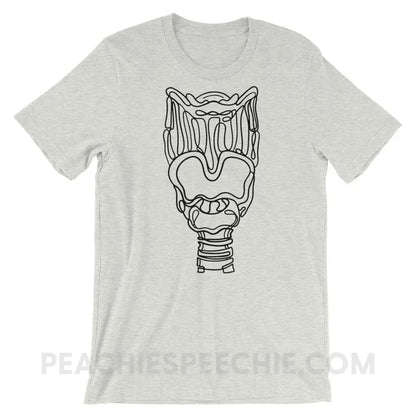 Larynx Premium Soft Tee - Ash / S - T-Shirts & Tops peachiespeechie.com