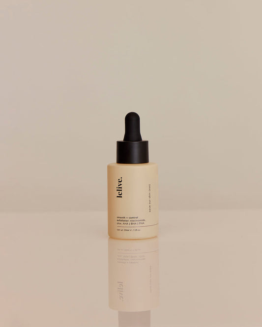 Lelive - save our skin (sos) | smooth + control exfoliating serum