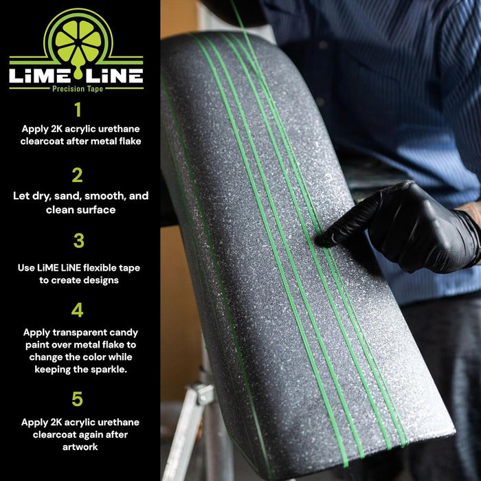LiME LiNE 1 lb Metal Flake .008 – Automotive Grade for Custom Paint, Lowriders, Motorcycles, Hot Rods, and More