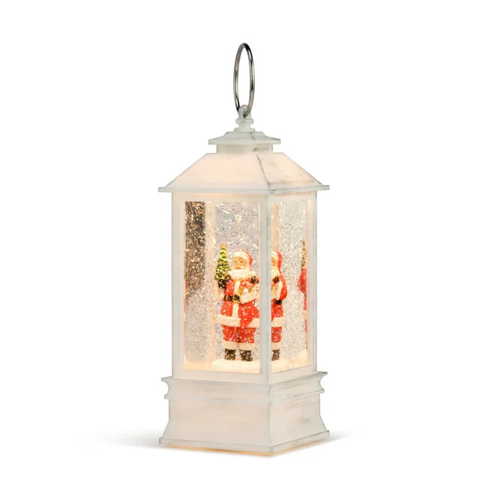 Lit Musical Santa Lantern