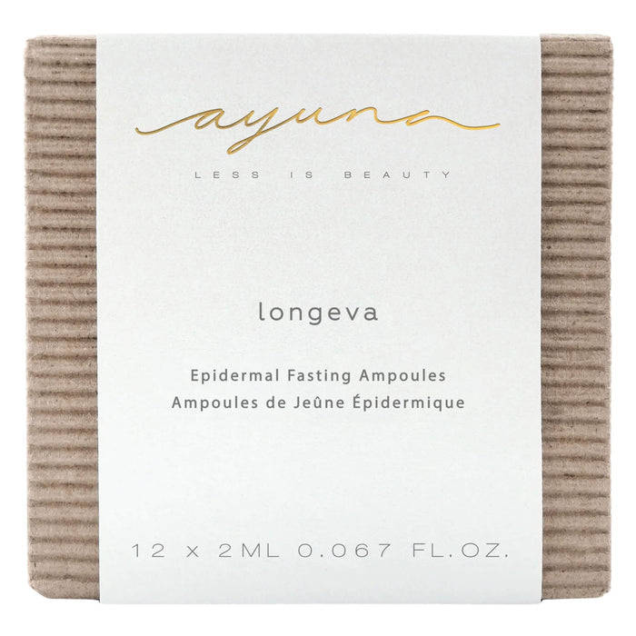 Package of Ayuna Longeva 12 x 2 ml / 0.067 fl oz