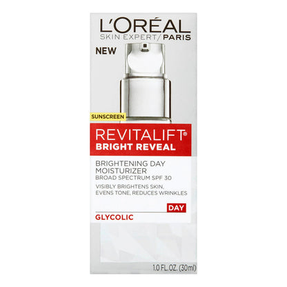 L'oreal Paris Revitalift Bright Reveal SPF30 Brightening Day Moisturizer 1oz/ 30ml