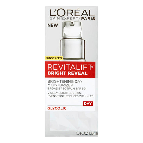 L'oreal Paris Revitalift Bright Reveal SPF30 Brightening Day Moisturizer 1oz/ 30ml
