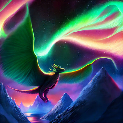 Majestic Dragon Northern Lights