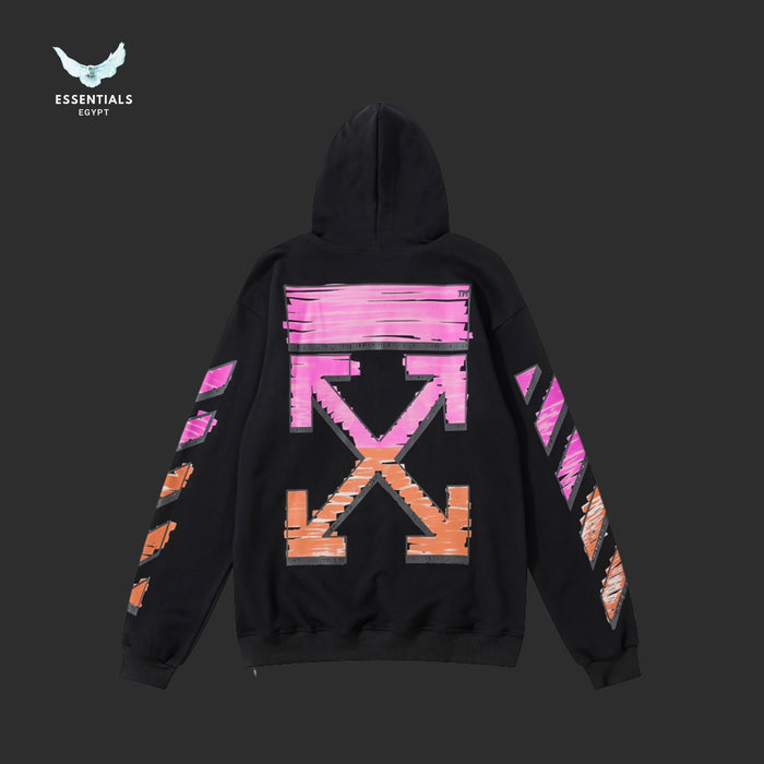 Off-White Marker Slim Hoodie hand-drawn marker arrow detail