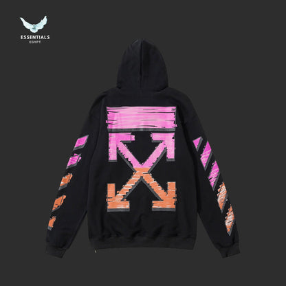 Off-White Marker Slim Hoodie hand-drawn marker arrow detail