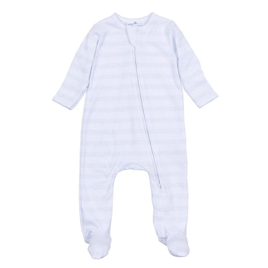 MB Baby of Mine Blue Zip Footie